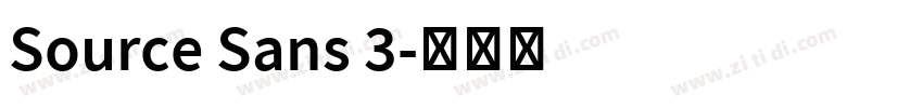 Source Sans 3字体转换